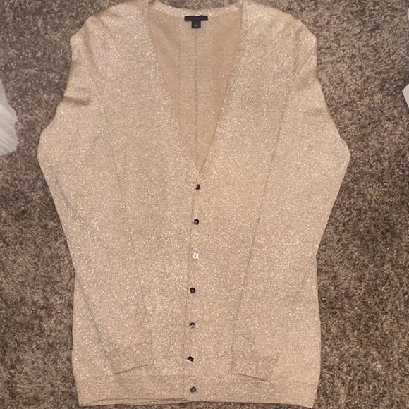 Ann Taylor Sparkling Beige Sleeveless Sweater - Picture 4 of 4